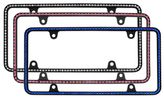Diamondesque Black License Plate Frames