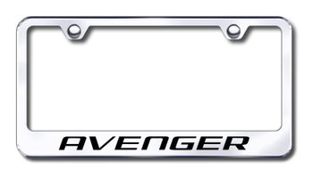 Dodge Avenger Laser Etched Stainless Steel License Plate Frame