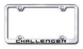 Dodge Challenger Laser Etched Stainless Steel Wide License Plate Frame