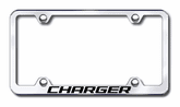 Dodge Charger Laser Etched Stainless Steel Wide License Plate Frame
