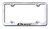 Dodge Dart Laser Etched Stainless Steel Wide License Plate Frame