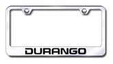 Dodge Durango Laser Etched Stainless Steel License Plate Frame