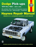 Dodge Full-size Pick-Ups Haynes Repair Manual (1974-1993)