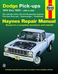 Dodge Full-size Pick-Ups Haynes Repair Manual (1974-1993)