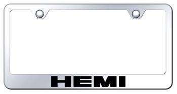Dodge Hemi Laser Etched Stainless Steel License Plate Frame