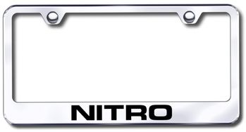 Dodge Nitro Laser Etched Stainless Steel License Plate Frame