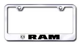 Dodge Ram Laser Etched Stainless Steel License Plate Frame