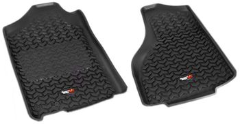 Dodge Ram Reg & Quad Cab Front All Terrain Black Floor Liners-Pair (2012-2018)