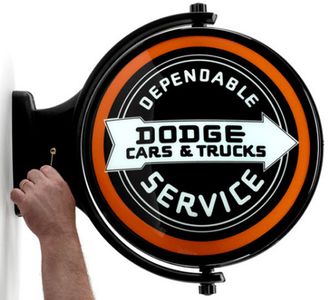 Dodge Service Revolving Wall Light