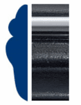 Dodge Truck Black & Chrome Side Molding (2" x 22ft)