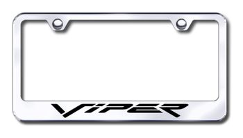 Dodge Viper Laser Etched Stainless Steel License Plate Frame