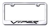 Dodge Viper Laser Etched Stainless Steel License Plate Frame