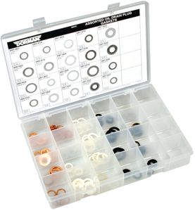 Dorman 115 Pc. Assorted Oil Drain Plug Gasket Tech Tray