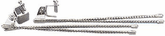 Duplex 10" Long Chrome Curb Feelers (Pair)