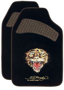 Ed Hardy Tiger Carpet Floor Mats (Pair)