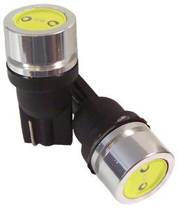 Evo LED Bullet T-10 Ultra White Strobe Bulb (Pair)