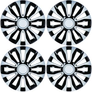 Evolution Black/Silver Wheel Cover (Set of 4)