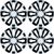 Evolution Black/Silver Wheel Cover (Set of 4)