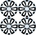 Evolution Black/Silver Wheel Cover (Set of 4)