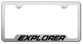 Explorer Laser Etched Brushed Stainless Steel Cut-Out Frame