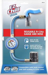 EZ Chill R-134a Reusable Recharge Gauge and Hose Kit