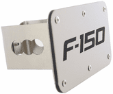 F-150 Laser Etched Brushed Stainless Steel Hitch Plug