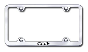 Fiat 500L Laser Etched Stainless Steel Wide License Plate Frame