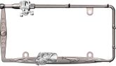 Fishing Black Chrome License Plate Frame Kit