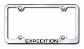 Ford Expedition Laser Etched Stainless Steel Wide License Plate Frame