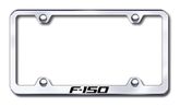 Ford F150 Laser Etched Stainless Steel Wide License Plate Frame