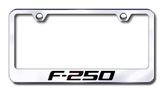 Ford F250 Laser Etched Stainless Steel License Plate Frame