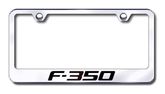 Ford F350 Laser Etched Stainless Steel License Plate Frame
