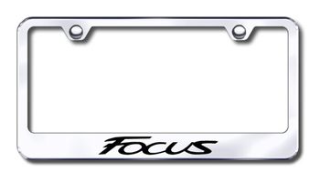 Ford Focus Laser Etched Stainless Steel License Plate Frame