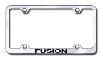 Ford Fusion Laser Etched Stainless Steel Wide License Plate Frame
