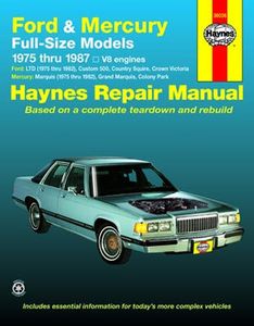 Ford & Mercury Full-size Models Haynes Repair Manual  (1975 thru 1987)