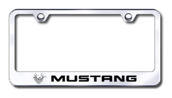 Ford Mustang 45th Anniversary Laser Etched Stainless Steel License Plate Frame