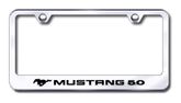 Ford Mustang 5.0 Laser Etched Stainless Steel License Plate Frame
