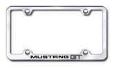 Ford Mustang GT Laser Etched Stainless Steel Wide License Plate Frame