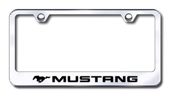 Ford Mustang Laser Etched Stainless Steel License Plate Frame