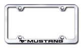 Ford Mustang Laser Etched Stainless Steel Wide License Plate Frame