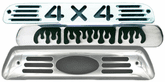 Ford Polished Aluminum Third Brake Light Covers (2000-2010)