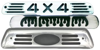 Ford Polished Aluminum Third Brake Light Covers (2000-2010)