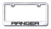 Ford Ranger Laser Etched Stainless Steel License Plate Frame