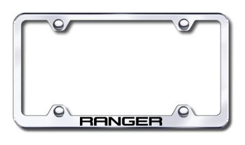 Ford Ranger Laser Etched Stainless Steel Wide License Plate Frame