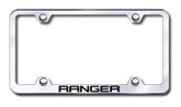 Ford Ranger Laser Etched Stainless Steel Wide License Plate Frame