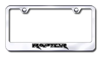Ford Raptor Laser Etched Stainless Steel License Plate Frame