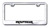 Ford Raptor Laser Etched Stainless Steel License Plate Frame