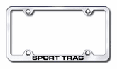 Ford Sport Trac Laser Etched Stainless Steel Wide License Plate Frame