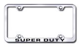 Ford Super Duty Laser Etched Stainless Steel Wide License Plate Frame