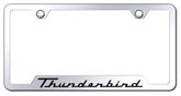 Ford Thunderbird Laser Etched Mirrored Stainless Steel Cut-Out License Plate Frame